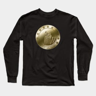 Rough Collie Coin Funny Currency Crypto Dogs Long Sleeve T-Shirt